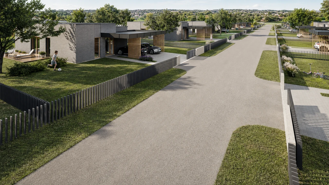 Kampiškių kvartalo gatvės, namų ir aplinkos panoraminė vizija